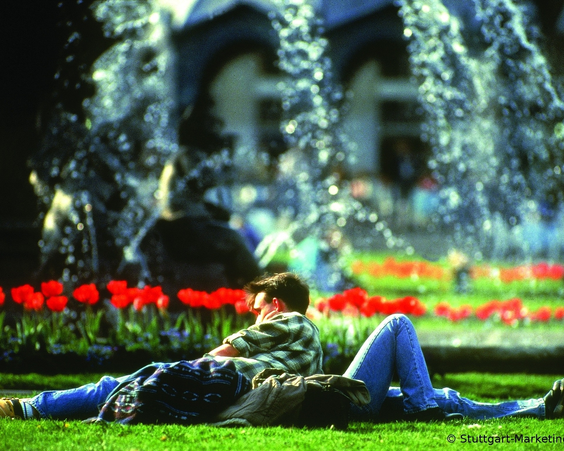 Entspannung im Schlossgarten Stuttgart